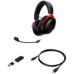 HyperX Cloud III S Wireless - Gaming Headset Black-Red
