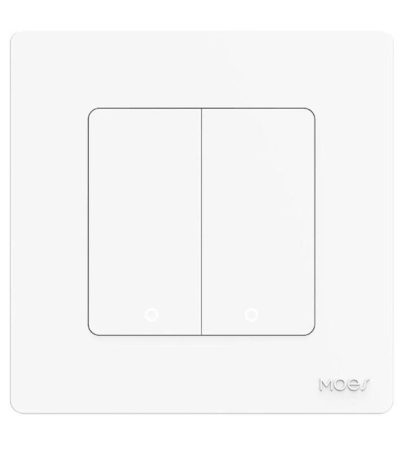 MOES Star Ring 2nd Generation Smart Single Pole 3 Way WIFI Switch WS-SR-EU2-L-WH-MS