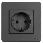 MOES Star Ring ZigBee Smart Socket EU Wall Embedded Outlet Energy Monitor Grey ZK-SR-EU-WH-MS