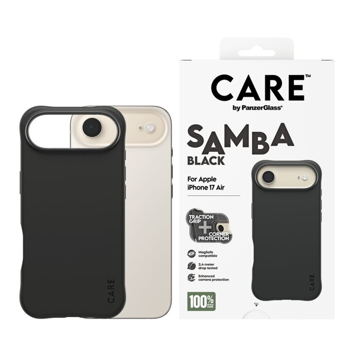 CARE by PanzerGlass Fashion SAMBA Black MagSafe iPhone 17 Air