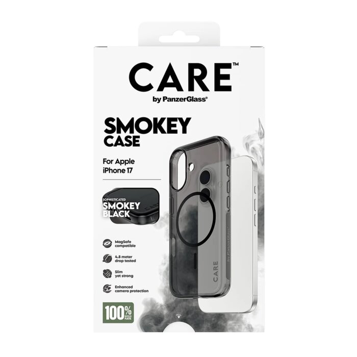 CARE by PanzerGlass Flagship Urban Explorer Smokey w. Black MagSafe iPhone 17