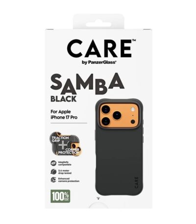 CARE by PanzerGlass Fashion SAMBA Black MagSafe iPhone 17 Pro