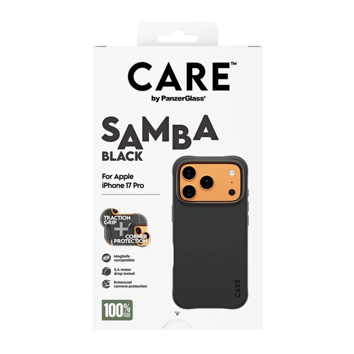 CARE by PanzerGlass Fashion SAMBA Black MagSafe iPhone 17 Pro
