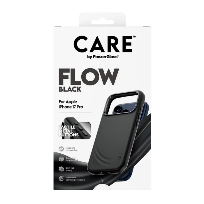 CARE by PanzerGlass Flow Case Black iPhone 17 Pro