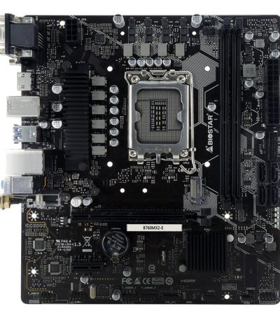 Biostar Mainboard,INTEL B760MX2E, 2DDR5 Socket 1700, uATX, 2.5G LAN