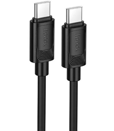 Hoco X122 Benefit 60W silicone charging data cable C to C(packaged) Black