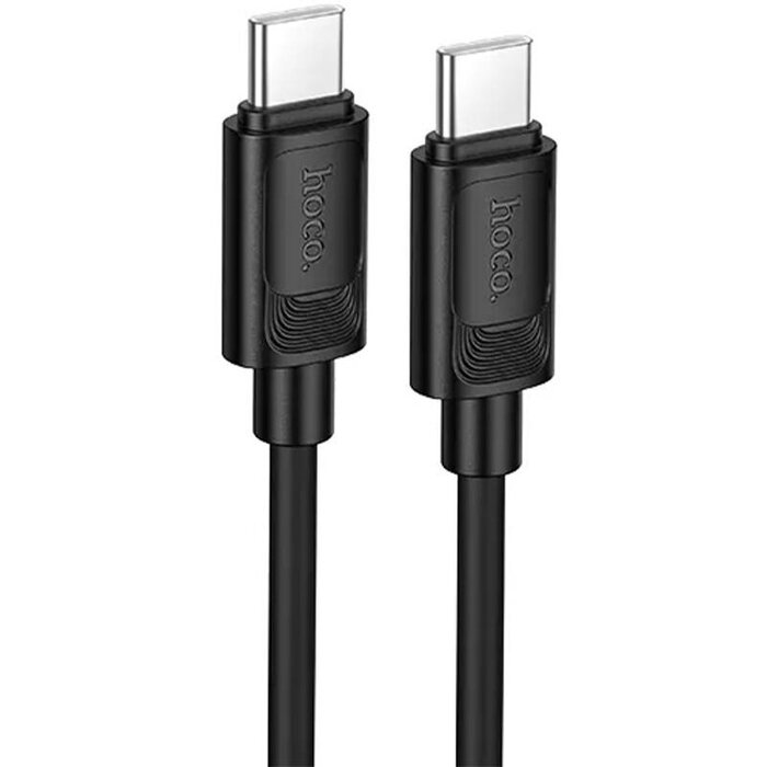 Hoco X122 Benefit 60W silicone charging data cable C to C(packaged) Black