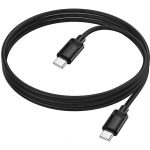 Hoco X122 Benefit 60W silicone charging data cable C to C(packaged) Black