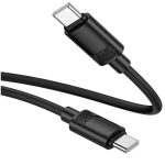 Hoco X122 Benefit 60W silicone charging data cable C to C(packaged) Black