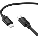 Hoco X122 Benefit 60W silicone charging data cable C to C(packaged) Black