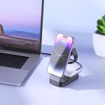 Hoco CQ3 Motorcycle folding 3-in-1 magnetic wireless fast charger