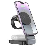 Hoco CQ3 Motorcycle folding 3-in-1 magnetic wireless fast charger