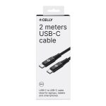 Celly  USB-C to USB-C CABLE 100 WATT 2MT