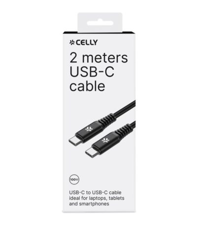 Celly  USB-C to USB-C CABLE 100 WATT 2MT