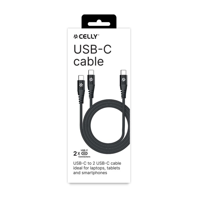 Celly USB-C to 2 USB-C CABLE