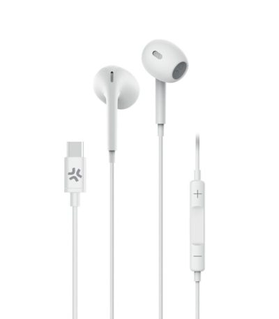 Celly DROP STEREO EARPHONES USB-C WHITE
