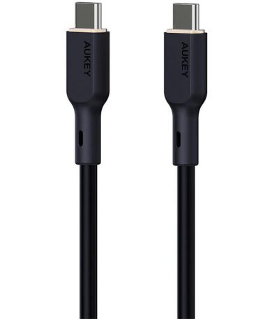 AUKEY CB-SCC242 C-to-C 1.8M 240W Silicone Cable USB 2.0 Black