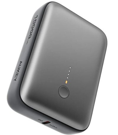 AUKEY PB-Y55 10000mAh 22.5W 1A1C with A-C 30CM data cable Storm Gray