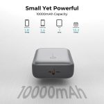 AUKEY PB-Y55 10000mAh 22.5W 1A1C with A-C 30CM data cable Storm Gray