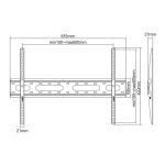 Stell Fixed mount SLIM for TV 37" - 70" SHO 4220 Max. loading: 45 kg