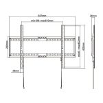 Stell Fixed mount SLIM for TV 37" - 80"  Max. loading: 75 kg SHO 5210