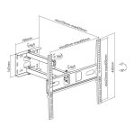 Stell Extensible adjustable mount for TV 32" - 55"   Max. loading: 35 kg SHO 4600