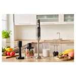 Sencor SHB 6442BK 6 in 1 Hand Blender, TITANIUM QuadBlade Technology, Power Input 1 200 W, 800 ml Beaker,