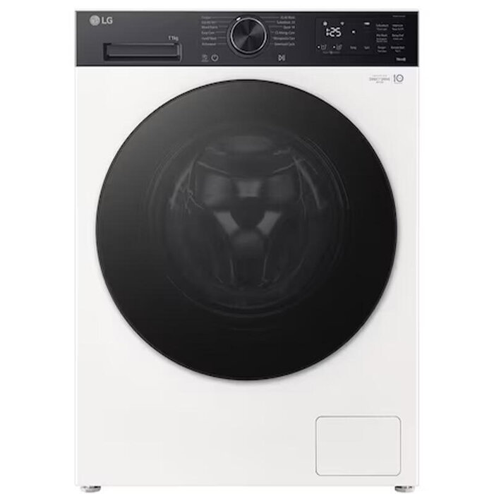 F2X5PYNY8.AGWQME3 8 KG 1200 RPM 85x60x46 Inverter Rotary Knob Add Wash LED Touch Display Black Tint door White+Black Panel