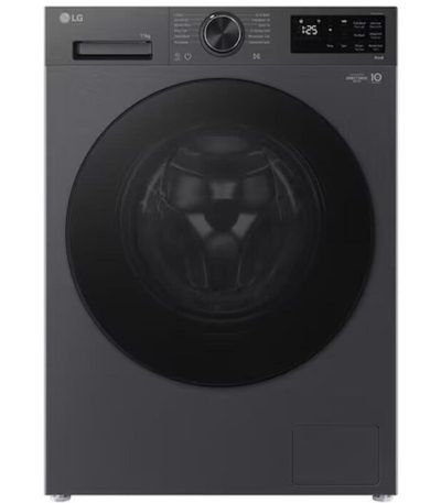 (Promo) F2X5FYNY6.AEBQME3 9 KG 85x60x46 1200 RPM Inverter Rotary Knob Add Wash LED Touch Display Black Tint door Matt Black