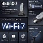 TP-Link Archer TBE400UH BE6500 WiFi 7 Dongle High Gain USB WiFi Adapter