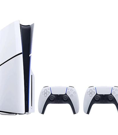 Playstation 5 Console Slim CD Version White E Chassis Two DualSense Wireless Controllers Bundle