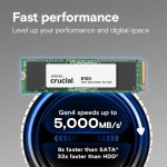 SSD PCIE G4 M.2 NVME 1TB E100 CT1000E100SSD8 CRUCIAL