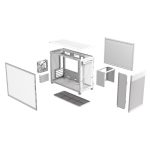 ASUS Prime AP201 Tempered Glass MicroATX Case White