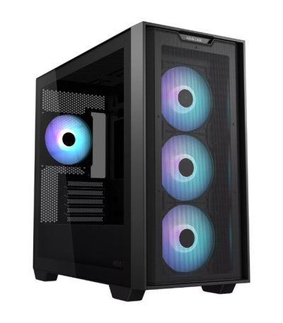 ASUS A21 PLUS Case TG ARGB Black