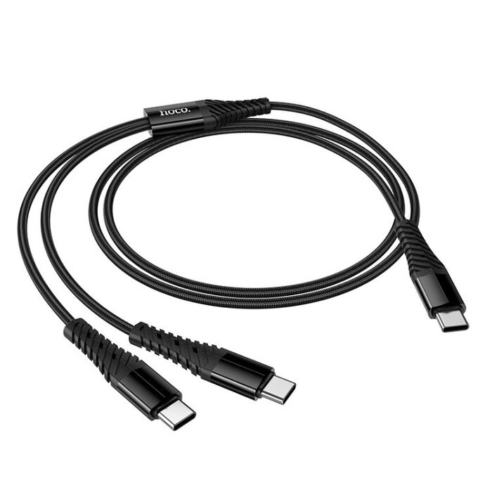 Hoco X123 Victory 2-in-1 charging cable(C to C+C)