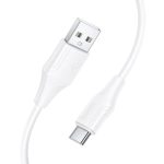Hoco X124 Bien silicone charging data cable Type-C White