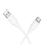 Hoco X124 Bien silicone charging data cable Type-C White