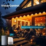 Moes WiFi Smart Eaves String LED Lights Outdoor IP67 Waterproof 1600 Million RGB Color 15M
