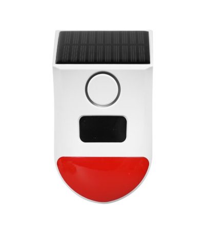 MOES Tuya WiFi Smart Siren Alarm Solar Powered Sound Light Human PIR Motion Sensor Waterproof Outdoor 120dB With Remote Control