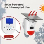 MOES Tuya WiFi Smart Siren Alarm Solar Powered Sound Light Human PIR Motion Sensor Waterproof Outdoor 120dB With Remote Control