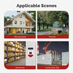MOES Tuya WiFi Smart Siren Alarm Solar Powered Sound Light Human PIR Motion Sensor Waterproof Outdoor 120dB With Remote Control
