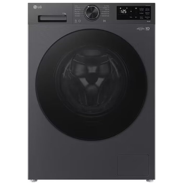 F4X5EYPY6.AEBQME3 11 KG 1400 RPM 85x60x55 Rotary Knob DD Motor Add Wash LED Touch Display Matt Black