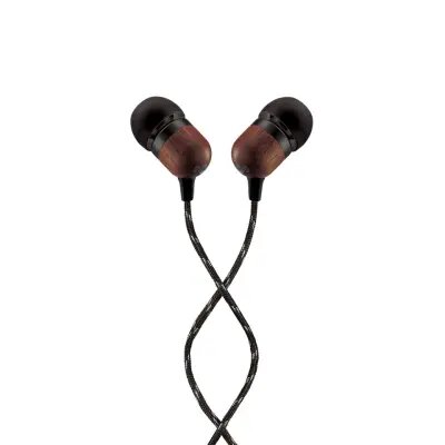 House of Marley EM-JE041-SBB Smile Jamaica In-Ear Headphones With Remote And Microphone (SINGBLACK)