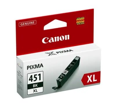 Canon CLI-451XL BK Black for PIXMA IP7240, iP8740, iX6840, MG5440, MG5540, MG5640, MG6340, MG6440, MG6640, MG7140, MG7540, MX924 ( 450 Pages)