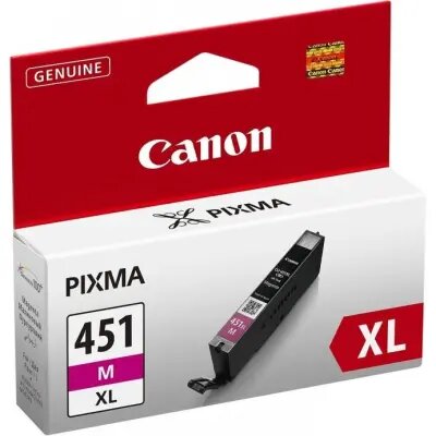 Canon CLI-451XL M Magenta for PIXMA IP7240, iP8740, iX6840, MG5440, MG5540, MG5640, MG6340, MG6440, MG6640, MG7140, MG7540, MX924 ( 660  Pages)