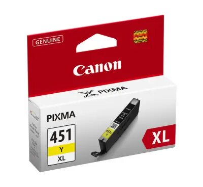 Canon CLI-451 XL Yellow for PIXMA IP7240, iP8740, iX6840, MG5440, MG5540, MG5640, MG6340, MG6440, MG6640, MG7140, MG7540, MX924
