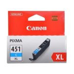 Canon CLI-451 XL Cyan for PIXMA IP7240, iP8740, iX6840, MG5440, MG5540, MG5640, MG6340, MG6440, MG6640, MG7140, MG7540, MX924