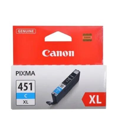 Canon CLI-451 XL Cyan for PIXMA IP7240, iP8740, iX6840, MG5440, MG5540, MG5640, MG6340, MG6440, MG6640, MG7140, MG7540, MX924
