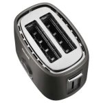 Sencor STS 6058BK Toaster, 2 slots for making two slices (length 135 mm), Premium metallic design, 9 toasting intensity levels, Power input: 1,000W, 2