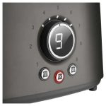 Sencor STS 6058BK Toaster, 2 slots for making two slices (length 135 mm), Premium metallic design, 9 toasting intensity levels, Power input: 1,000W, 2